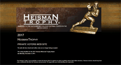 Desktop Screenshot of heismantrophyballoting.com